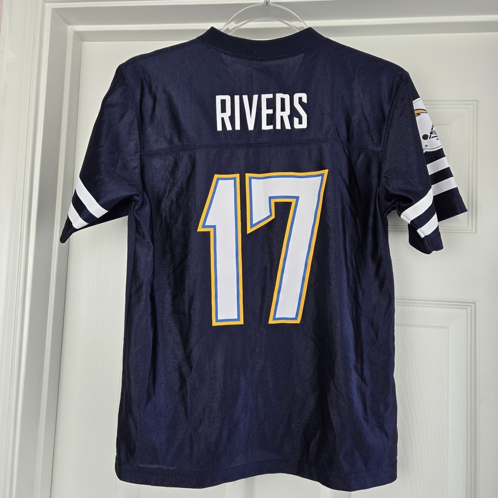 San Diego Chargers Phillip Rivers #17 NFL Team Apparel Jersey Size Youth L 12-14